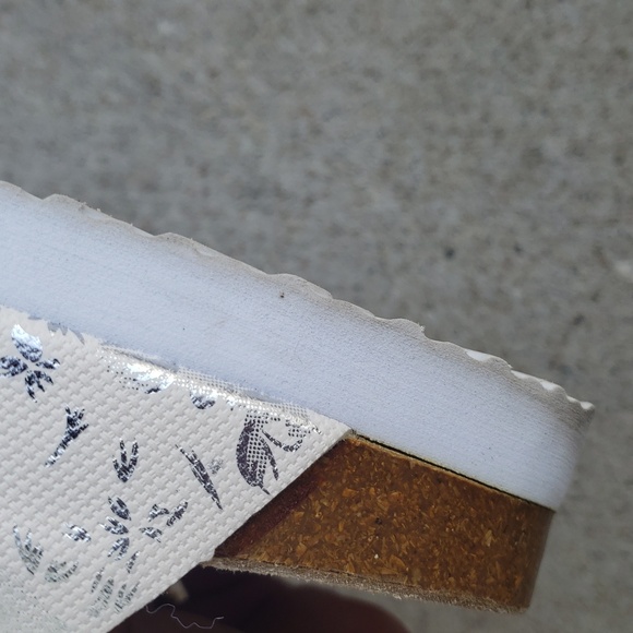 Natural Walk by Esmara Womens Floral Metallic Buckle Sandals Size 7 Comfort - Picture 14 of 15